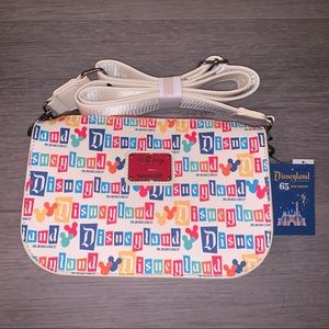 New Disney Loungefly Disneyland Resort 65th Anniversary Crossbody Purse
